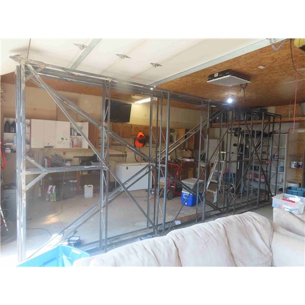 2 Sections of Metal Dock Frame 8' x 20', Total 
