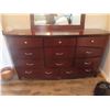 Image 2 : 5 Piece Solid Wood Bedroom Suite : Dresser 70'' x