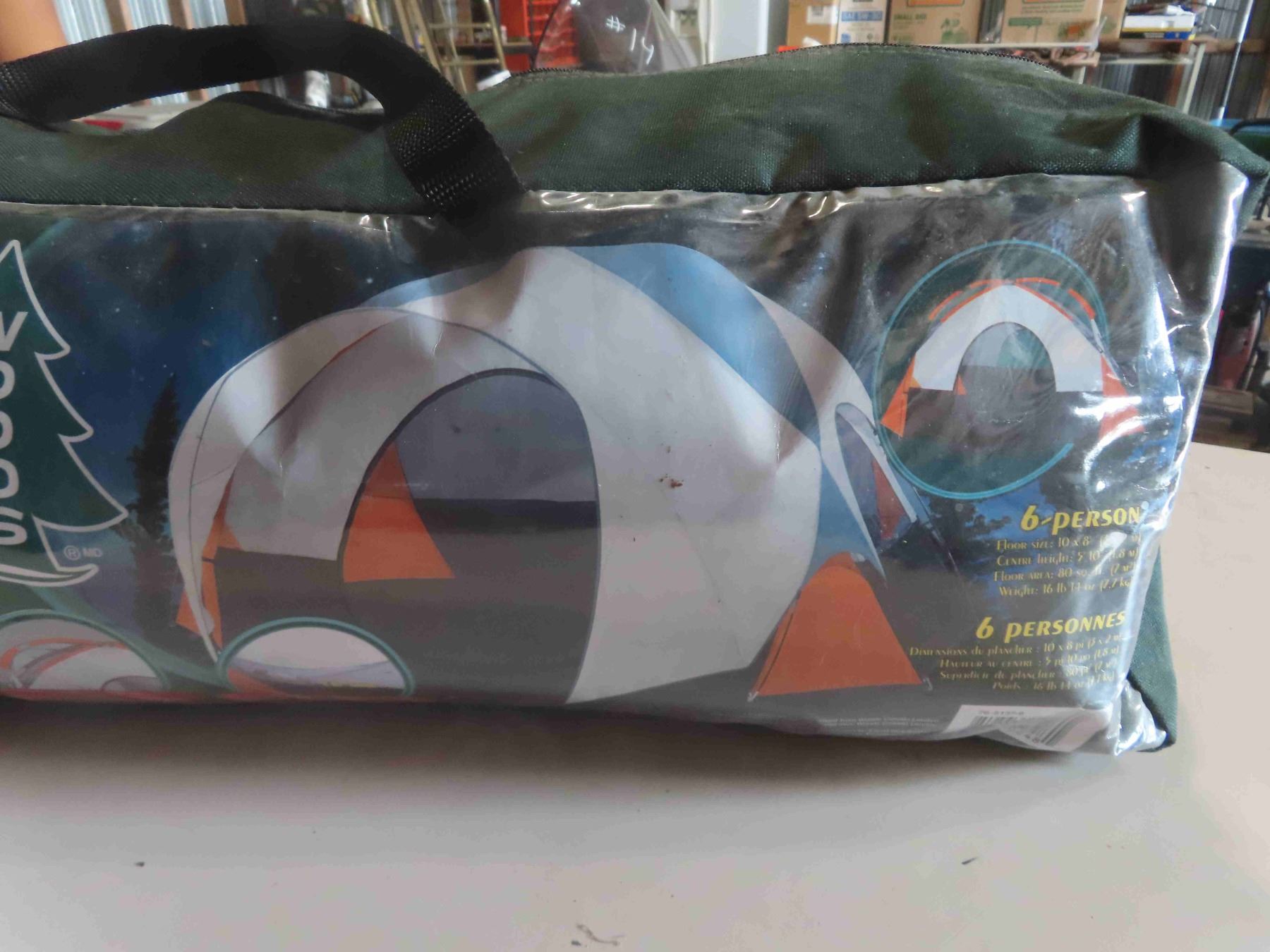 Woods 6 Person Tent 10' x 8' x 5' 10''