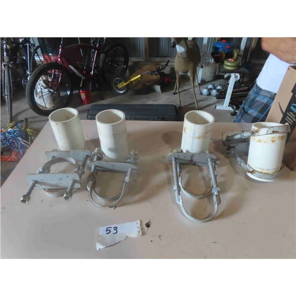 4 Floating Dock Pole Holders