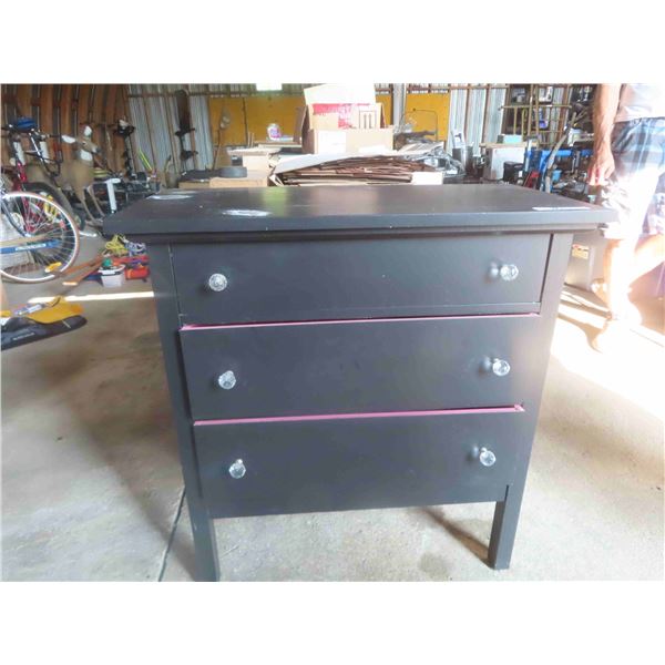 Painted Dresser with Disco Ball Pulls 33'' x 32'' x 17''
