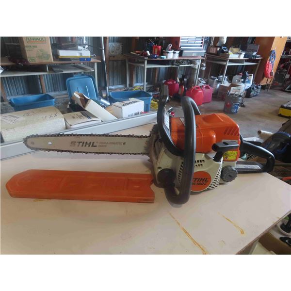 Stihl MS 180 Chain Saw - Works