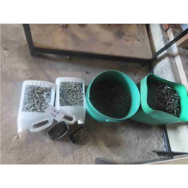 3 Gallons of 3'' Artic Nails, 2 Gallons of 2'' Nails