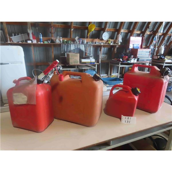 4 Fuel / Gas Cans