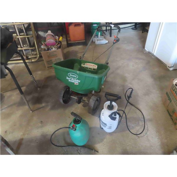 Scotts Seed Broadcaster , 2 Bottle Sprayers