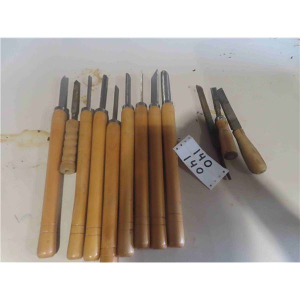 9 Wood Lathe Tools + 3 Others