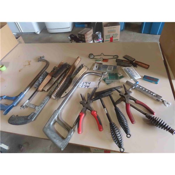 Welding Chippers, Wire Brushes, Hack Saw