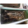 Image 3 : Quantity of Wrenches in Old Metal Tool Box