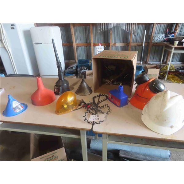 Funnels, Safety Helmets, Beacon Hazard Lights, Plus