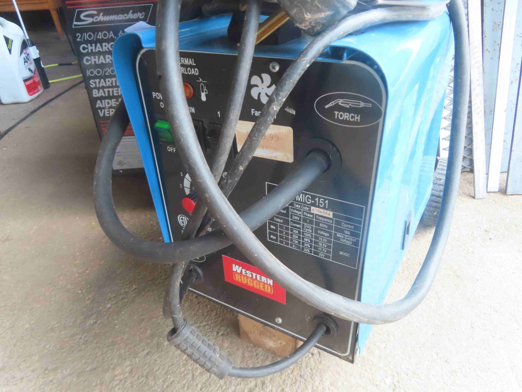 Western Rugged Tools Western Rugged Mig Welder with Wire + Helmet