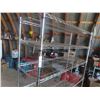 Image 4 : Stainless Bakers Rack on Wheels 76'' x 47'' x 17 1/2'' 