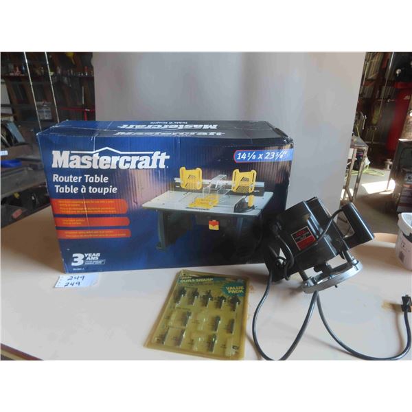 New Mastercraft Router Table 14 1/8'' x 23 5/8'' 