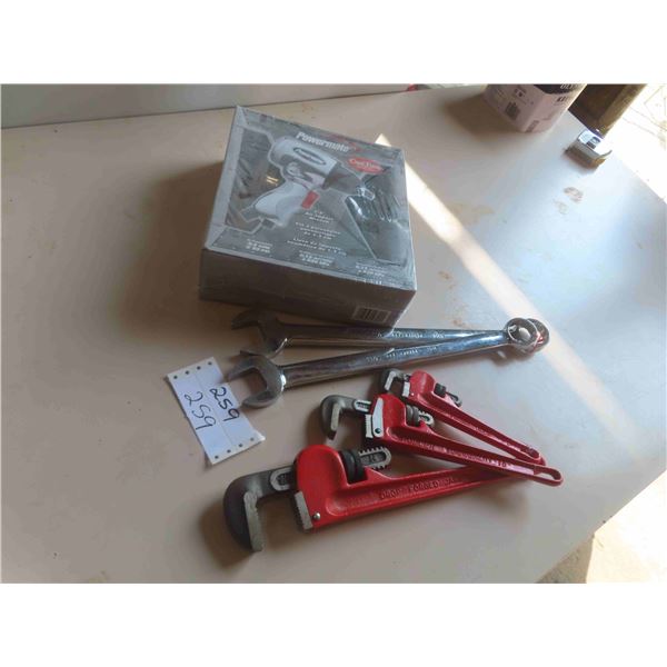 Power Mate 1/2'' Air Impact, Pipe Wrenches, Grey 