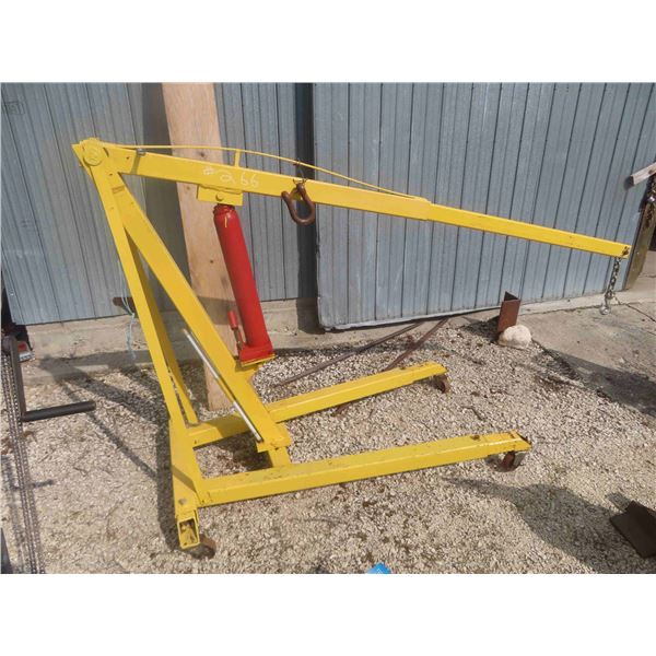 Home Made Hydraulic Shop Crane / Hoist