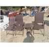 Image 1 : 4 Folding Patio Chairs with Table ( 3 In Picture 
