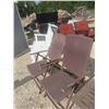 Image 4 : 4 Folding Patio Chairs with Table ( 3 In Picture 