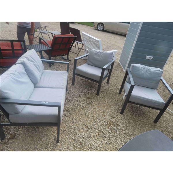3 Piece Patio Furniture Set - Settee 48'' Wide, 2 Chairs