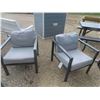 Image 4 : 3 Piece Patio Furniture Set - Settee 48'' Wide, 2 Chairs