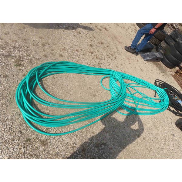 200' Rubber Garden Hose, Sprinklers