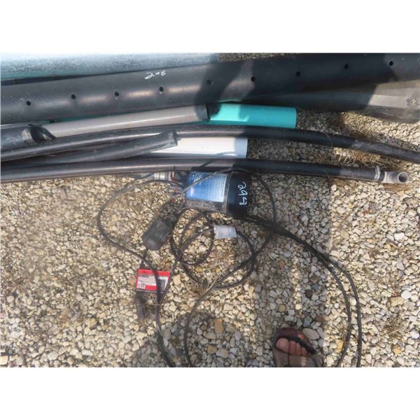 1/4 HP Submergible Pump, Duct Work, Pipe