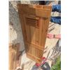 Image 4 : Solid Cedar Door 24'' x 72'' with Hinges and 