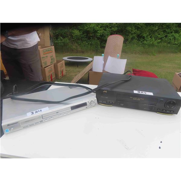 JVC VCR , Pioneer DVD Player