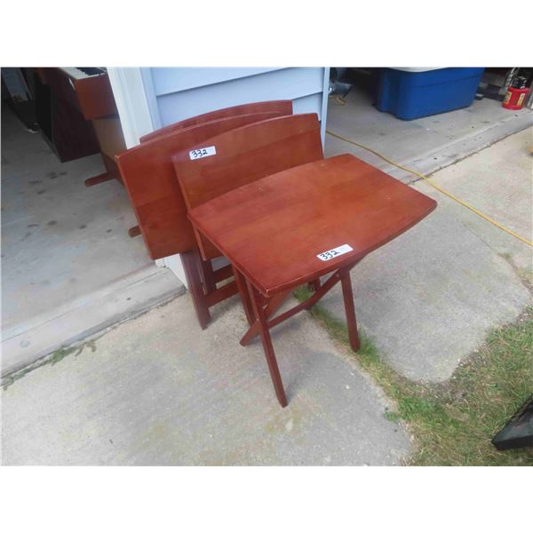 4 Wood TV Tables