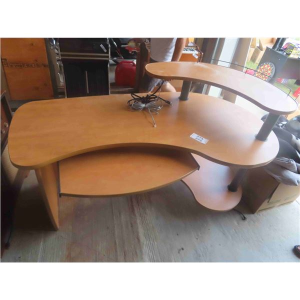 Computer Desk with Riser 65'' W x 40'' H x 24'' 