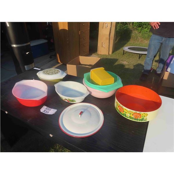 Pyrex Casserole Dishes, Vintage Tupperware