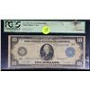 Image 2 : PCGS 1914 $10 Large Size Blue Seal Federal Reserve Note Atlanta, GA 6-F Graded f12 By PCGS