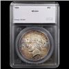 Image 4 : ***Auction Highlight*** 1928-p Peace Dollar Colorfully Toned $1 Graded ms64+ By SEGS (fc)