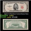 Image 1 : 1953C $5 Red Seal United States Note Grades Choice CU