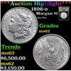 Image 1 : ***Auction Highlight*** 1896-o Morgan Dollar $1 Graded Select Unc BY USCG (fc)