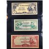 Image 2 : Page of 3 1940's Burma Japanese WWII Occupation (JIM) 1 Rupee, 5 Rupees, 10 Rupees AU/CU