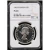 Image 2 : NGC 1963 Canada Dollar $1 Graded ms64 pl By NGC