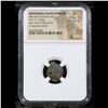 Image 2 : NGC Bosporus, Panticapaeum 4th-3rd Centuries BC AE17 (1.92g) obv. Pan or Silenus rev. Bow & Arrow Gr