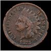 Image 2 : 1875 Indian Cent 1c Grades f+