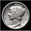 Image 2 : 1921-p Mercury Dime 10c Grades vg+