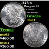 Image 1 : 1878-s Morgan Dollar $1 Grades Choice+ Unc