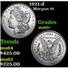 Image 1 : 1921-d Morgan Dollar $1 Grades Select+ Unc