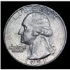Image 2 : 1951-d Washington Quarter 25c Grades Choice Unc