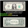 Image 1 : 2x Consecutive 2003 $1 Green Seal Federal Reserve Note Grades Gem CU