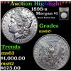 Image 1 : ***Auction Highlight*** 1898-s Morgan Dollar $1 Graded Select Unc BY USCG (fc)