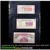 Image 1 : Complete Set of 3x 1957 $1 Silver Certificates 1957, 1957A, 1957B AU/CU
