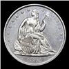 Image 2 : ***Auction Highlight*** 1861-o Seated Half Dollar W-2 USA Issue 50c Graded Choice+ Unc BY USCG (fc)