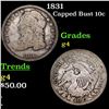 Image 1 : 1831 Capped Bust Dime 10c Grades g, good