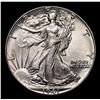 Image 2 : 1941-p Walking Liberty Half Dollar 50c Grades Choice AU/BU Slider