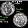 Image 1 : 1878-p 8tf Morgan Dollar $1 Grades Select Unc