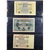 Image 2 : Page of 3 Germany Notes 1923 10 million mark, 1917 5 Mark, 1913 1 Million Mark