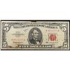 Image 2 : 1963 $5 Red seal United States Note Grades vf+